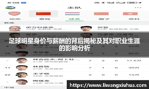 足球明星身价与薪酬的背后揭秘及其对职业生涯的影响分析